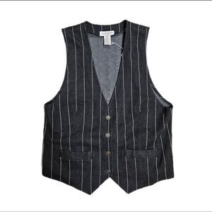 Jones-new-york Women's Grey and White Gilet